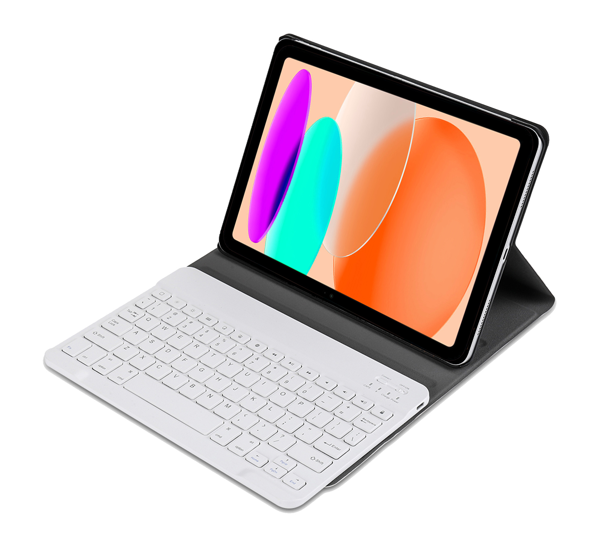 NoXx Hoesje Geschikt voor iPad 2022 Hoesje Toetsenbord Hoes Met Screenprotector - Hoes Geschikt voor iPad 10 Keyboard Case Book Cover - Rosé goud