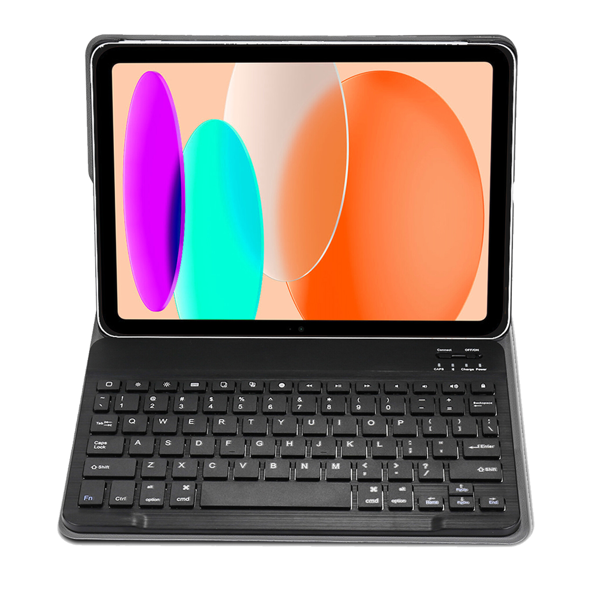 NoXx Hoesje Geschikt voor iPad 2022 Hoesje Toetsenbord Hoes Met Screenprotector - Hoes Geschikt voor iPad 10 Keyboard Case Book Cover - Zwart