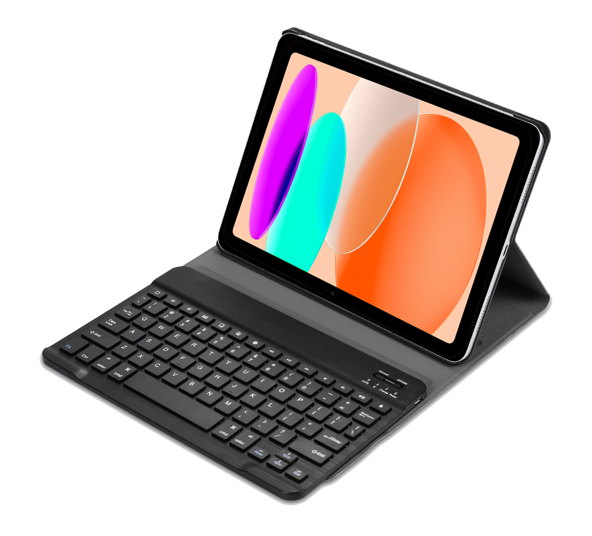 NoXx Hoesje Geschikt voor iPad 2022 Hoesje Toetsenbord Hoes Met Screenprotector - Hoes Geschikt voor iPad 10 Keyboard Case Book Cover - Zwart