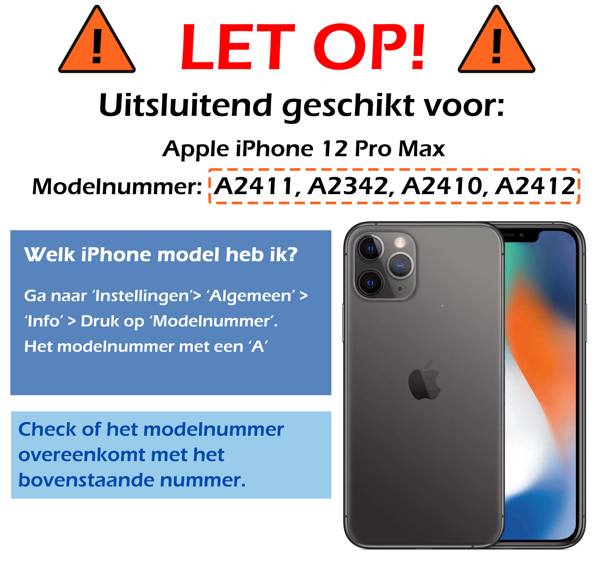 Nomfy Hoesje Geschikt voor iPhone 12 Pro Max Hoesje Magnetisch Case Back Cover - Hoesje Geschikt voor iPhone 12 Pro Max Hoes Met Dubbelzijdig Gehard Glas - Zilver - 2X