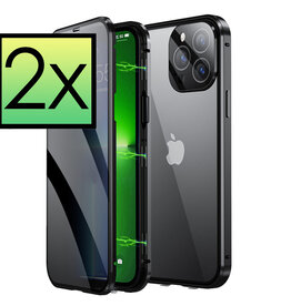 NoXx NoXx iPhone 13 Hoesje Magneet - Zwart - 2 PACK