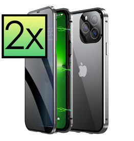 NoXx NoXx iPhone 13 Pro Max Hoesje Magneet - Zilver - 2 PACK