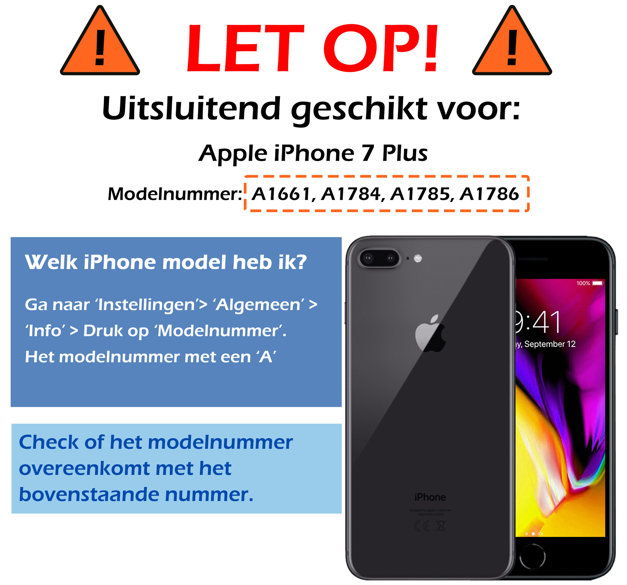 Nomfy Hoesje Geschikt voor iPhone 7 Plus Hoesje Magnetisch Case Back Cover - Hoesje Geschikt voor iPhone 7 Plus Hoes Met Dubbelzijdig Gehard Glas - Zwart - 2X