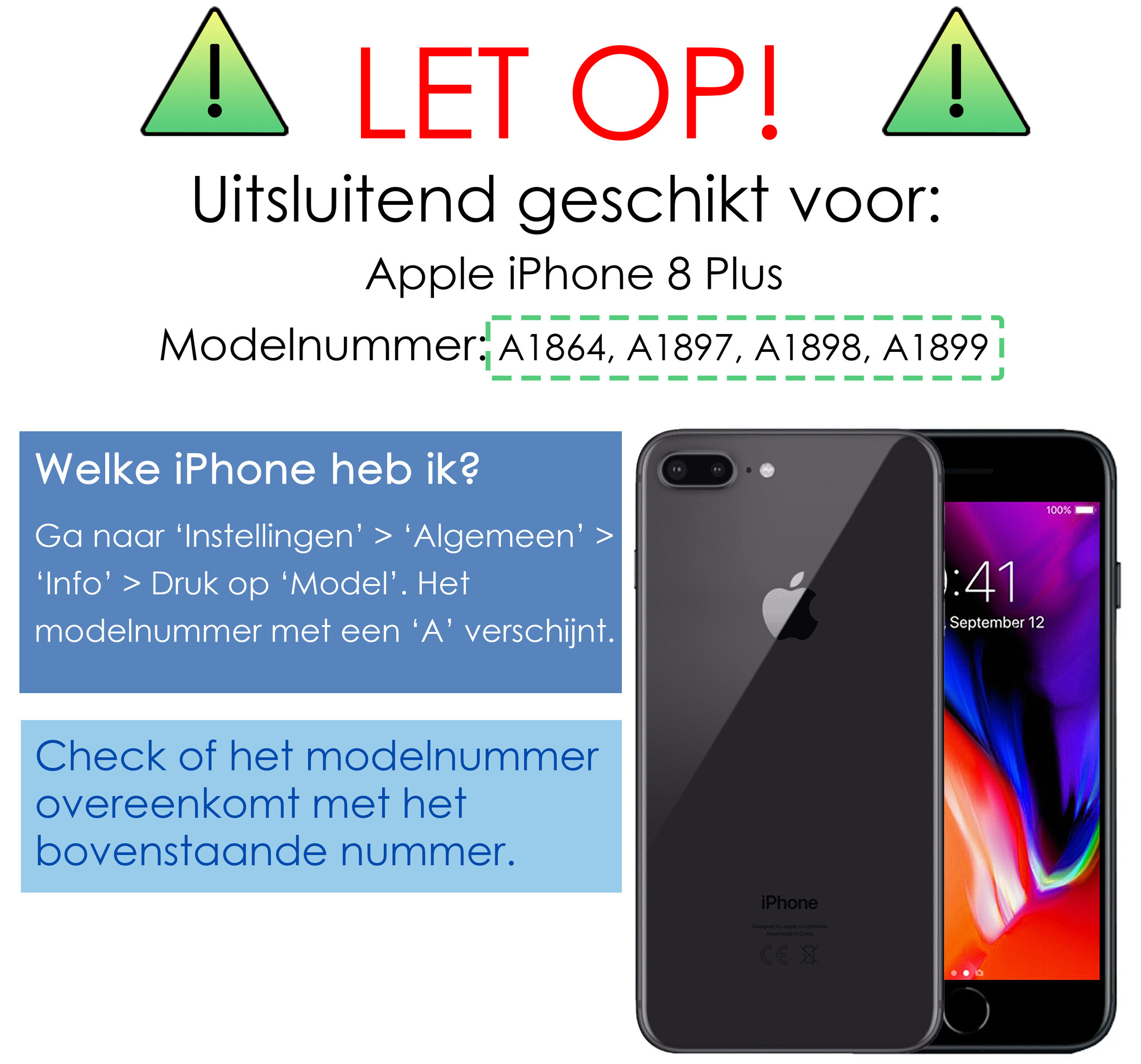 NoXx Hoes Geschikt voor iPhone 8 Plus Hoesje Magnetische Hoes Back Cover Metalen Case Hoes Stevig Telefoonhoesje - Zwart - 2x