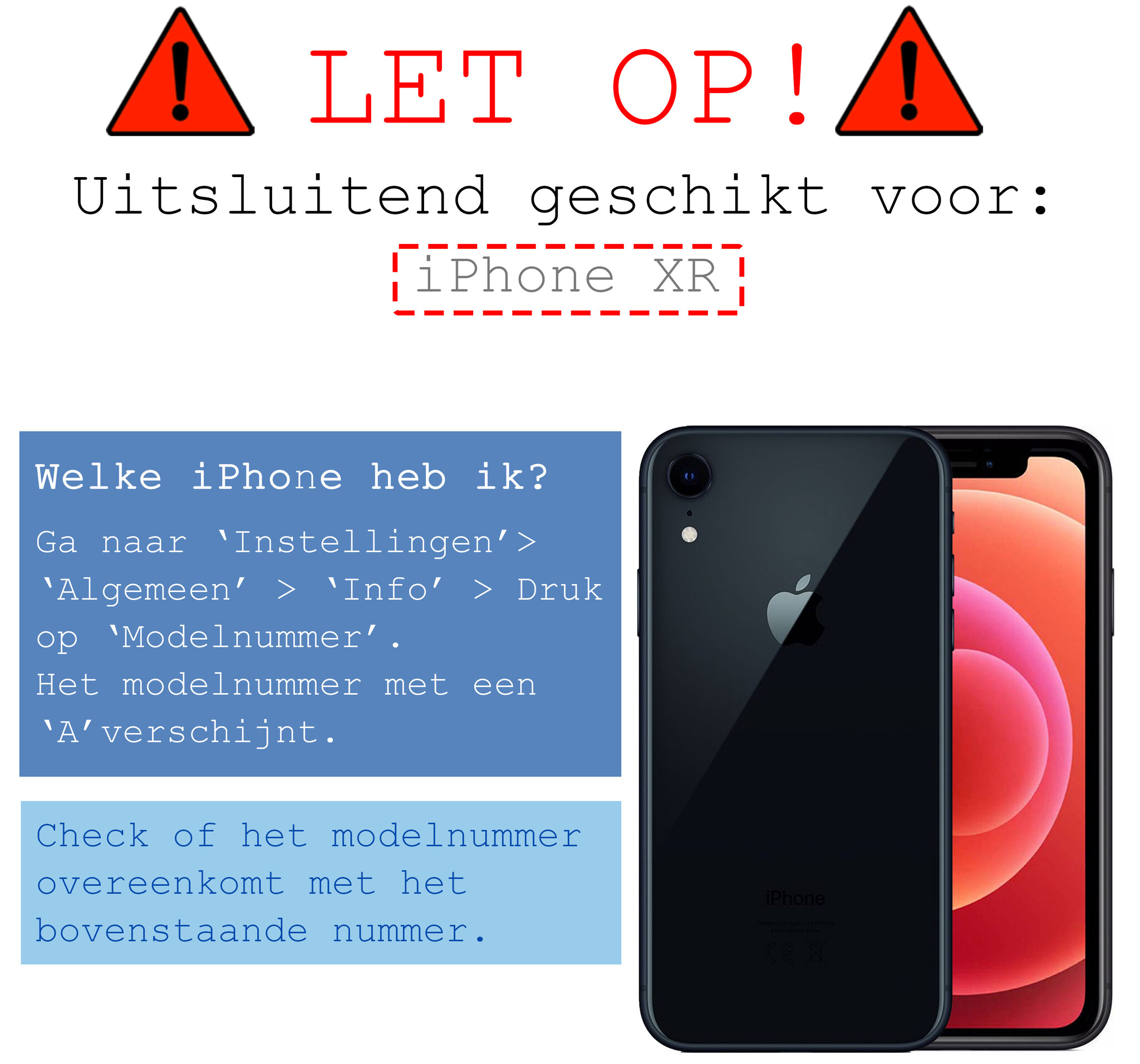 BASEY. Hoes Geschikt voor iPhone XR Hoesje Magnetisch Back Cover Case - Hoesje Geschikt voor iPhone XR Hoes 360 graden Bescherming Case - Zwart - 2 Stuks