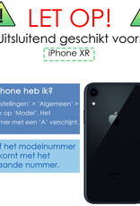 NoXx Hoes Geschikt voor iPhone XR Hoesje Magnetische Hoes Back Cover Metalen Case Hoes Stevig Telefoonhoesje - Zwart
