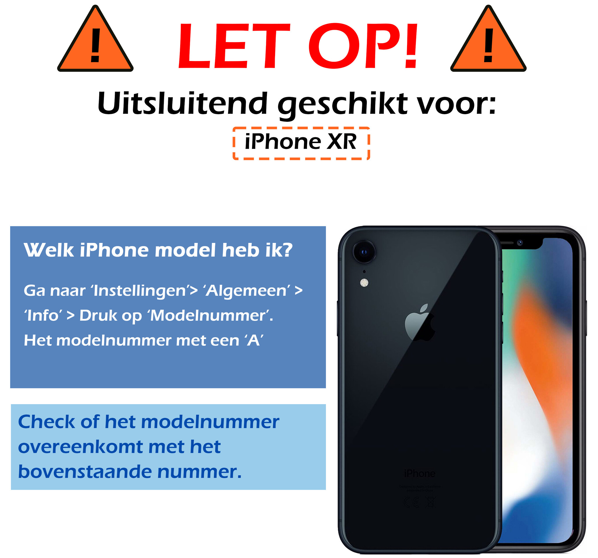 Nomfy Hoesje Geschikt voor iPhone XR Hoesje Magnetisch Case Back Cover - Hoesje Geschikt voor iPhone XR Hoes Met Dubbelzijdig Gehard Glas - Zwart - 2X