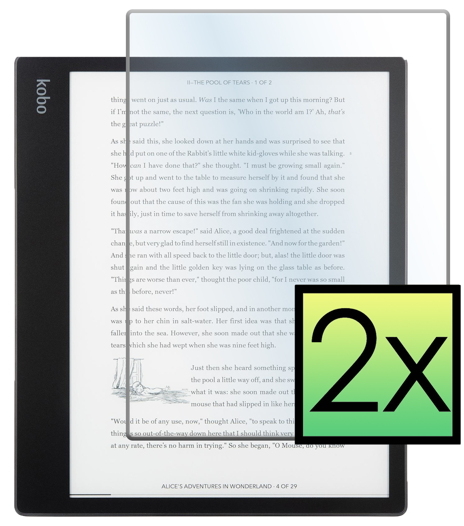 NoXx Screenprotector Geschikt voor Kobo Elipsa 2E Screenprotector Bescherm Glas Tempered Glass Screen Protector - 2x