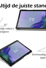 Nomfy Hoes Geschikt voor Lenovo Tab M9 Hoes Tri-fold Tablet Hoesje Case Met Screenprotector - Hoesje Geschikt voor Lenovo Tab M9 Hoesje Hardcover Bookcase - Rood