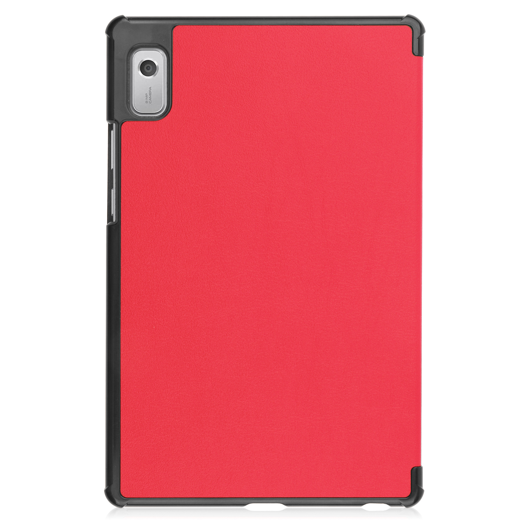 Nomfy Hoes Geschikt voor Lenovo Tab M9 Hoes Tri-fold Tablet Hoesje Case Met Screenprotector - Hoesje Geschikt voor Lenovo Tab M9 Hoesje Hardcover Bookcase - Rood
