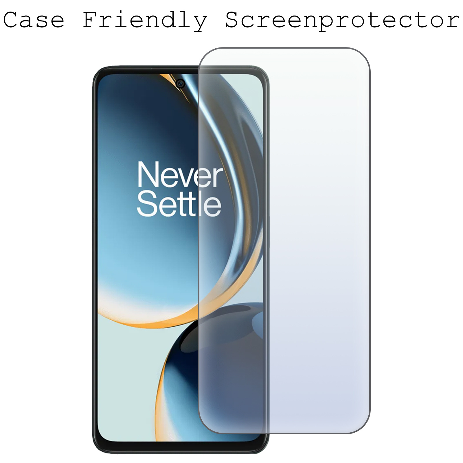 BASEY. Screenprotector Geschikt voor OnePlus Nord CE 3 Lite Screenprotector Tempered Glass - Screenprotector Geschikt voor OnePlus Nord CE 3 Lite Beschermglas Screen Protector Glas - 2 Stuks