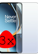 BASEY. Screenprotector Geschikt voor OnePlus Nord CE 3 Lite Screenprotector Tempered Glass - Screenprotector Geschikt voor OnePlus Nord CE 3 Lite Beschermglas Screen Protector Glas - 3 Stuks