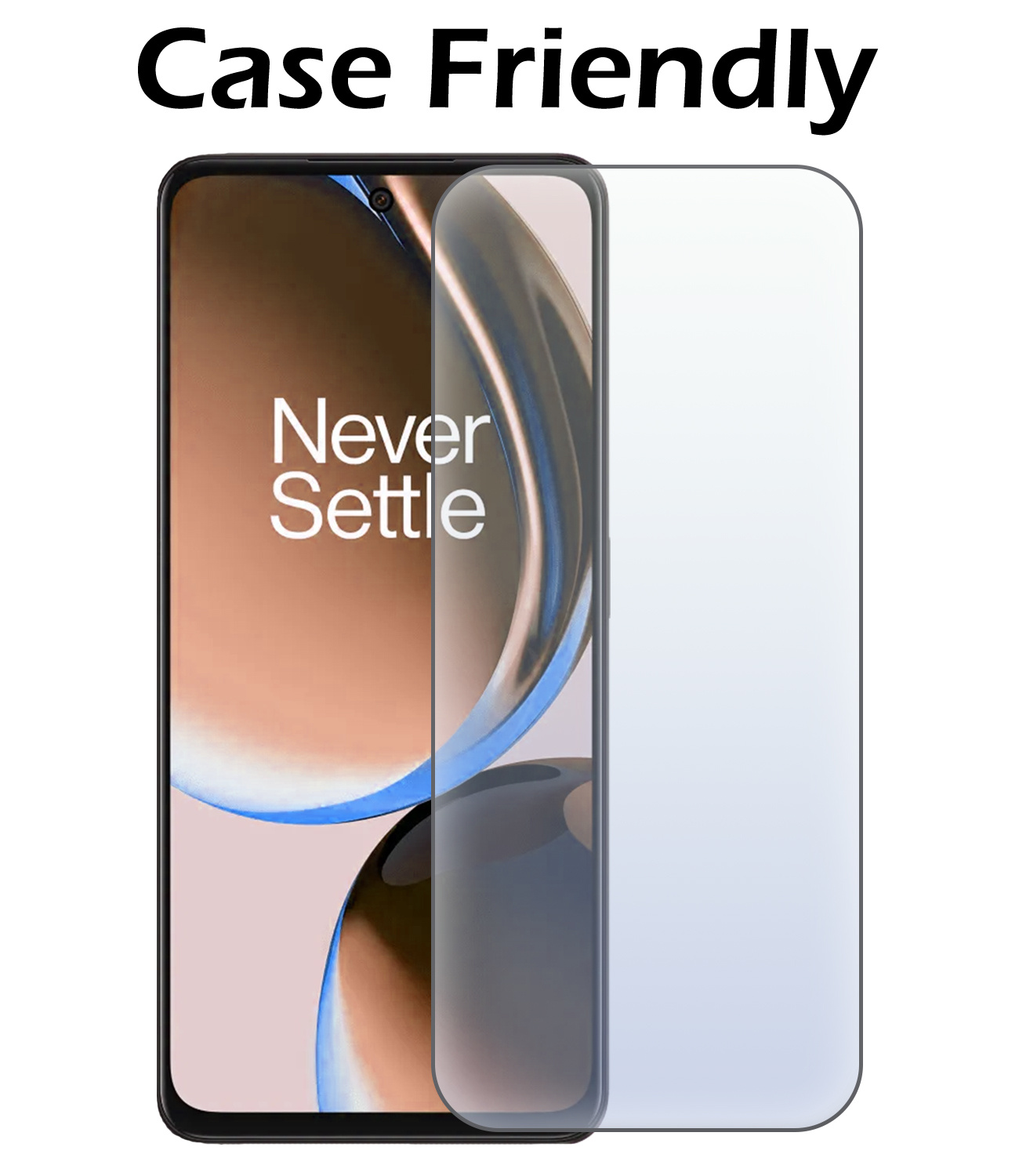 Nomfy Screenprotector Geschikt voor OnePlus Nord CE 3 Lite Screenprotector Bescherm Glas Tempered Glass - Screenprotector Geschikt voor OnePlus Nord CE 3 Lite Screen Protector - 2 PACK