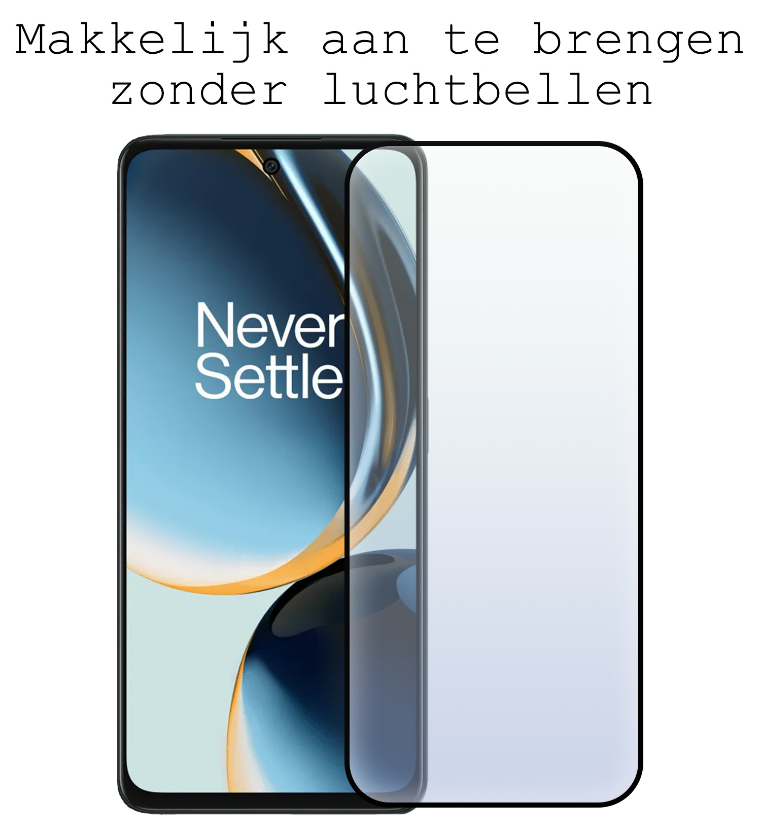 BASEY. Screenprotector Geschikt voor OnePlus Nord CE 3 Lite Screenprotector Beschermglas Full Cover - Screenprotector Geschikt voor OnePlus Nord CE 3 Lite Screen Protector Full Cover - 2 Stuks