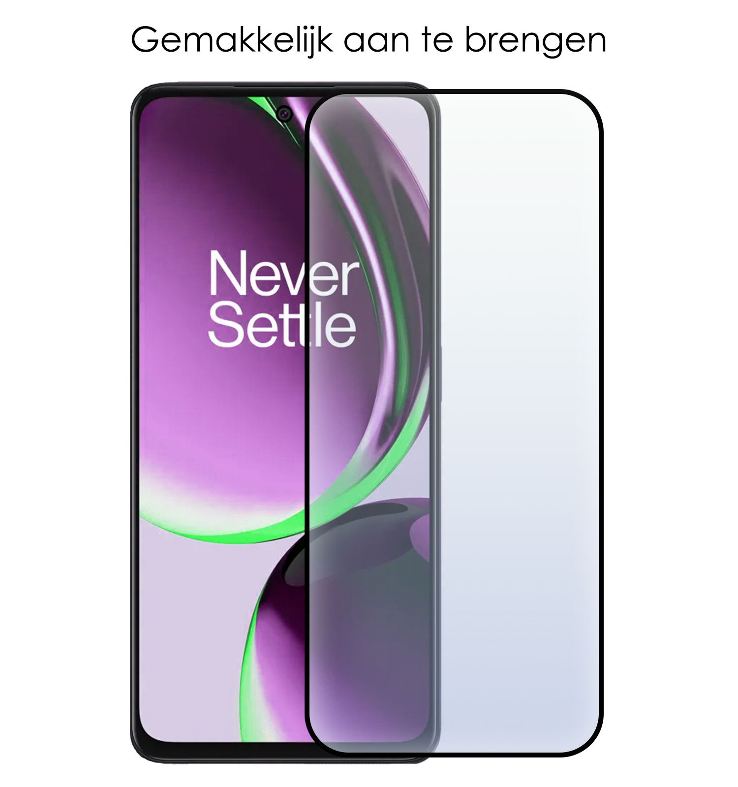 NoXx Screenprotector Geschikt voor OnePlus Nord CE 3 Lite Screenprotector Tempered Glass Gehard Glas Full Cover
