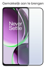 NoXx Screenprotector Geschikt voor OnePlus Nord CE 3 Lite Screenprotector Tempered Glass Gehard Glas Full Cover - 2x
