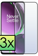 NoXx Screenprotector Geschikt voor OnePlus Nord CE 3 Lite Screenprotector Tempered Glass Gehard Glas Full Cover - 3x