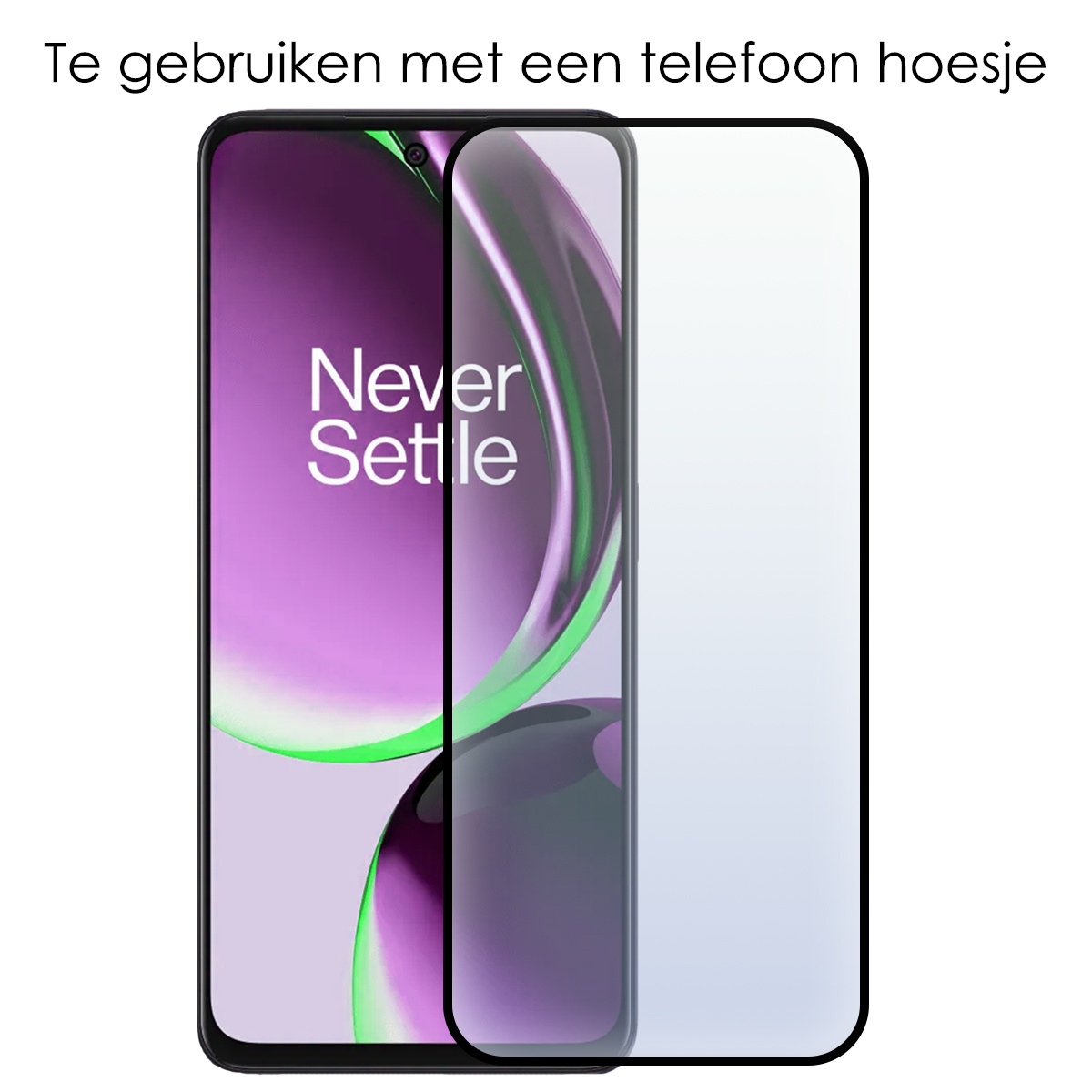 NoXx Screenprotector Geschikt voor OnePlus Nord CE 3 Lite Screenprotector Tempered Glass Gehard Glas Full Cover - 3x