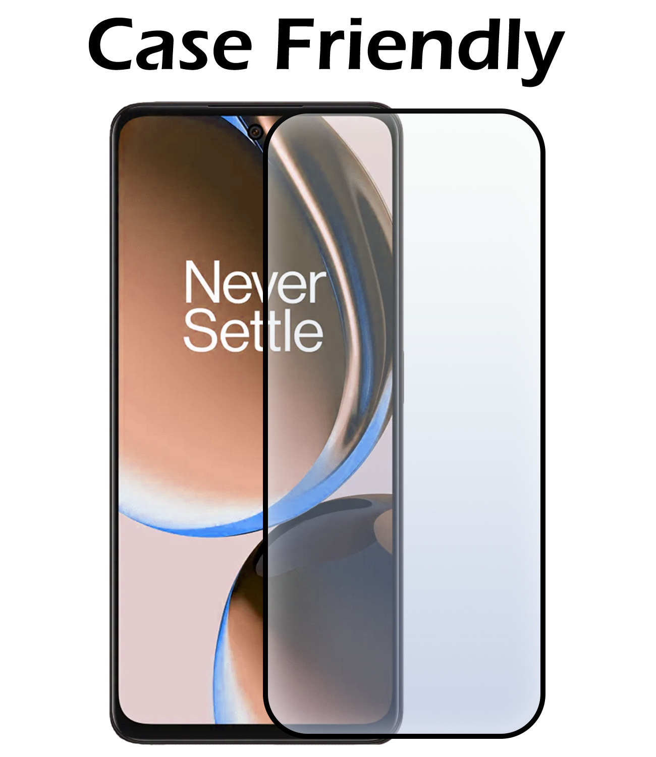 Nomfy Screenprotector Geschikt voor OnePlus Nord CE 3 Lite Screenprotector Bescherm Glas - Screenprotector Geschikt voor OnePlus Nord CE 3 Lite Screen Protector Tempered Glass Full Screen Full Cover