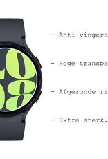 BASEY. Screenprotector Geschikt voor Samsung Watch 6 40 mm Screenprotector Tempered Glass Beschermglas - Screenprotector Geschikt voor Samsung Galaxy Watch 6 (40 mm) Screen Protector - 2 Stuks