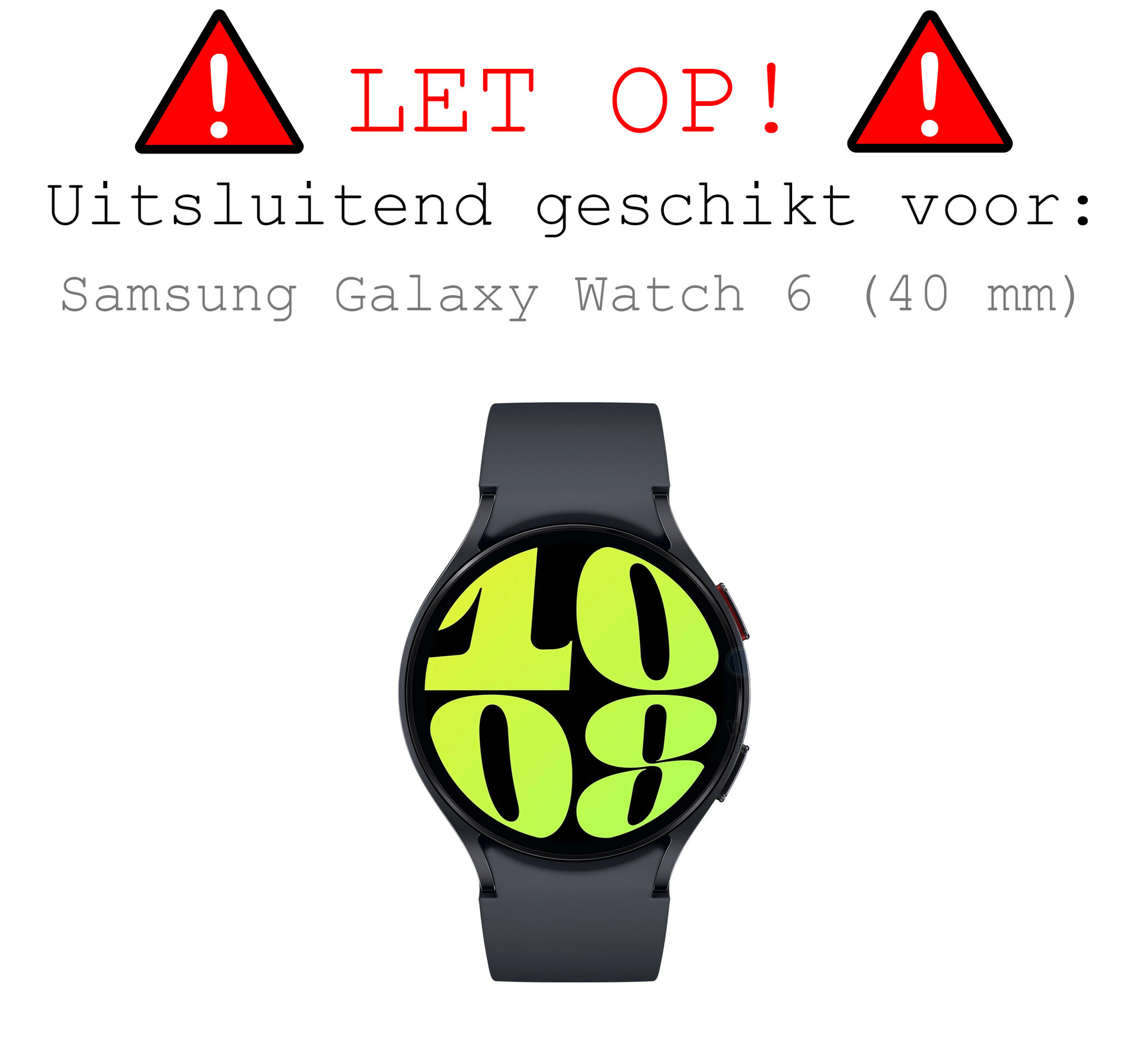 BASEY. Screenprotector Geschikt voor Samsung Watch 6 40 mm Screenprotector Tempered Glass Beschermglas - Screenprotector Geschikt voor Samsung Galaxy Watch 6 (40 mm) Screen Protector - 2 Stuks