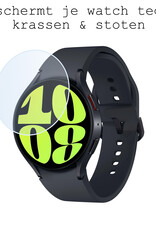 BASEY. Screenprotector Geschikt voor Samsung Watch 6 40 mm Screenprotector Tempered Glass Beschermglas - Screenprotector Geschikt voor Samsung Galaxy Watch 6 (40 mm) Screen Protector - 3 Stuks