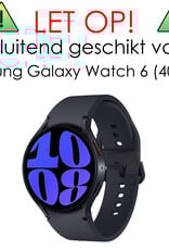 NoXx Screenprotector Geschikt voor Samsung Watch 6 40 mm Screenprotector Tempered Glass Gehard Glas - 2x