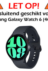 Nomfy Screenprotector Geschikt voor Samsung Watch 6 40 mm Screenprotector Bescherm Glas - Screen Protector Geschikt voor Samsung Galaxy Watch 6 (40 mm) Screenprotector Tempered Glass - 2 PACK
