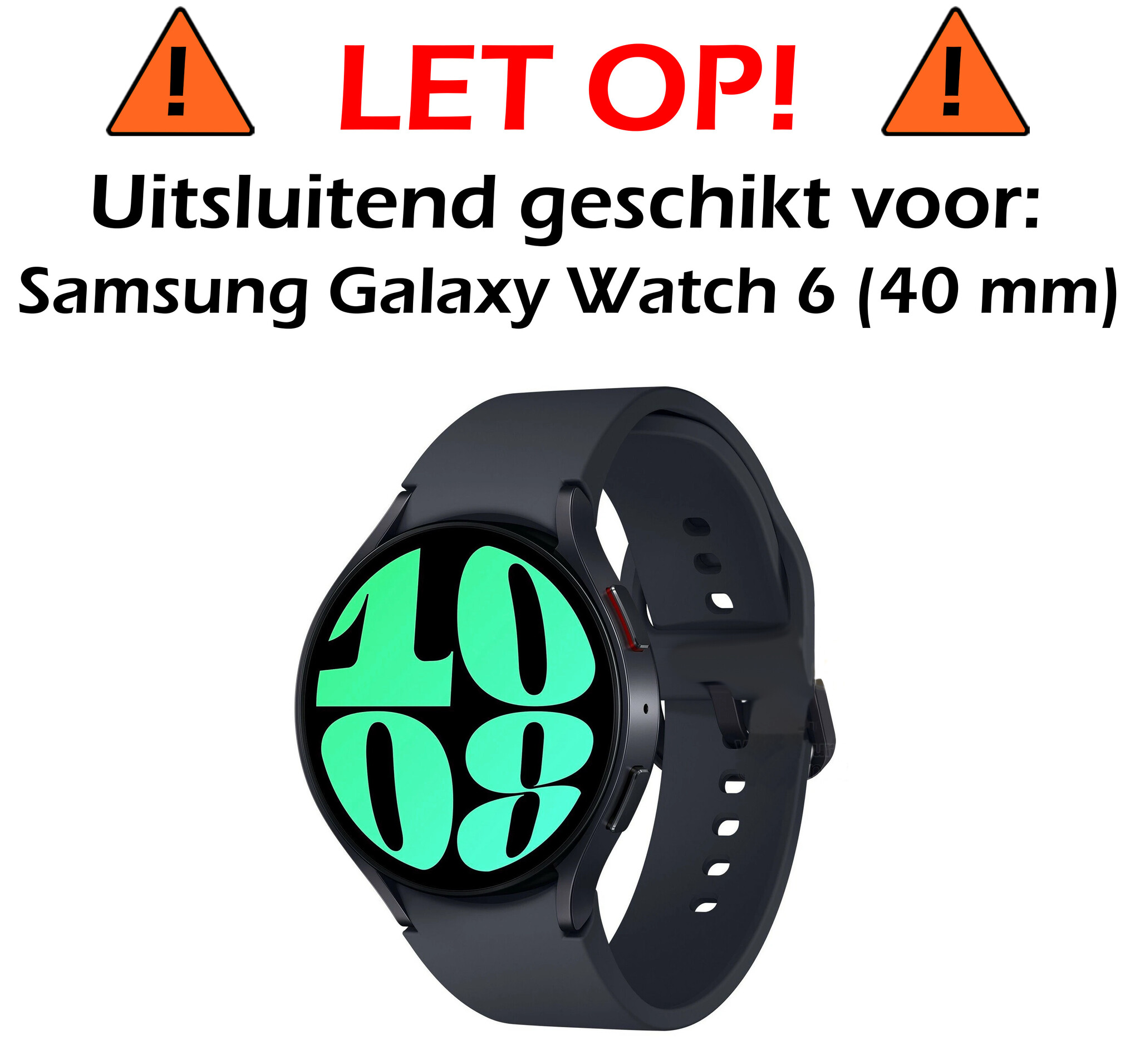 Nomfy Screenprotector Geschikt voor Samsung Watch 6 40 mm Screenprotector Bescherm Glas - Screen Protector Geschikt voor Samsung Galaxy Watch 6 (40 mm) Screenprotector Tempered Glass - 3 PACK
