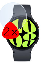 BASEY. Screenprotector Geschikt voor Samsung Watch 6 44 mm Screenprotector Tempered Glass Beschermglas - Screenprotector Geschikt voor Samsung Galaxy Watch 6 (44 mm) Screen Protector - 2 Stuks