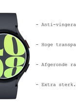 BASEY. Screenprotector Geschikt voor Samsung Watch 6 44 mm Screenprotector Tempered Glass Beschermglas - Screenprotector Geschikt voor Samsung Galaxy Watch 6 (44 mm) Screen Protector - 3 Stuks