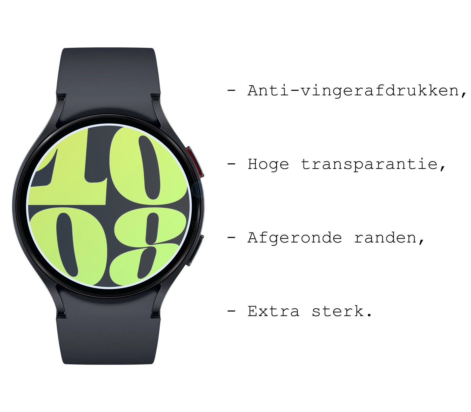 BASEY. Screenprotector Geschikt voor Samsung Watch 6 44 mm Screenprotector Tempered Glass Beschermglas - Screenprotector Geschikt voor Samsung Galaxy Watch 6 (44 mm) Screen Protector - 3 Stuks