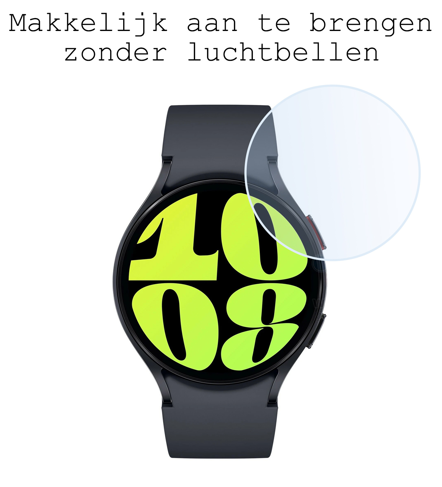 BASEY. Screenprotector Geschikt voor Samsung Watch 6 44 mm Screenprotector Tempered Glass Beschermglas - Screenprotector Geschikt voor Samsung Galaxy Watch 6 (44 mm) Screen Protector - 3 Stuks