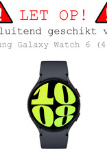 BASEY. Screenprotector Geschikt voor Samsung Watch 6 44 mm Screenprotector Tempered Glass Beschermglas - Screenprotector Geschikt voor Samsung Galaxy Watch 6 (44 mm) Screen Protector - 3 Stuks