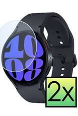 NoXx Screenprotector Geschikt voor Samsung Watch 6 44 mm Screenprotector Tempered Glass Gehard Glas - 2x