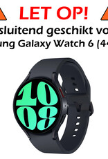 Nomfy Screenprotector Geschikt voor Samsung Watch 6 44 mm Screenprotector Bescherm Glas - Screen Protector Geschikt voor Samsung Galaxy Watch 6 (44 mm) Screenprotector Tempered Glass - 3 PACK