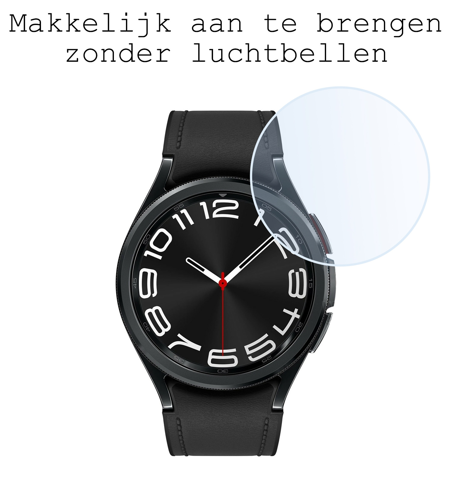 BASEY. Screenprotector Geschikt voor Samsung Watch 6 Classic 43 mm Screenprotector Tempered Glass Beschermglas - Screenprotector Geschikt voor Samsung Galaxy Watch 6 Classic (43 mm) Screen Protector - 2 Stuks