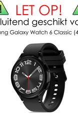 NoXx Screenprotector Geschikt voor Samsung Watch 6 Classic 43 mm Screenprotector Tempered Glass Gehard Glas - 2x