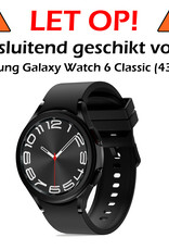 Nomfy Screenprotector Geschikt voor Samsung Watch 6 Classic 43 mm Screenprotector Bescherm Glas - Screen Protector Geschikt voor Samsung Galaxy Watch 6 Classic (43 mm) Screenprotector Tempered Glass - 3 PACK
