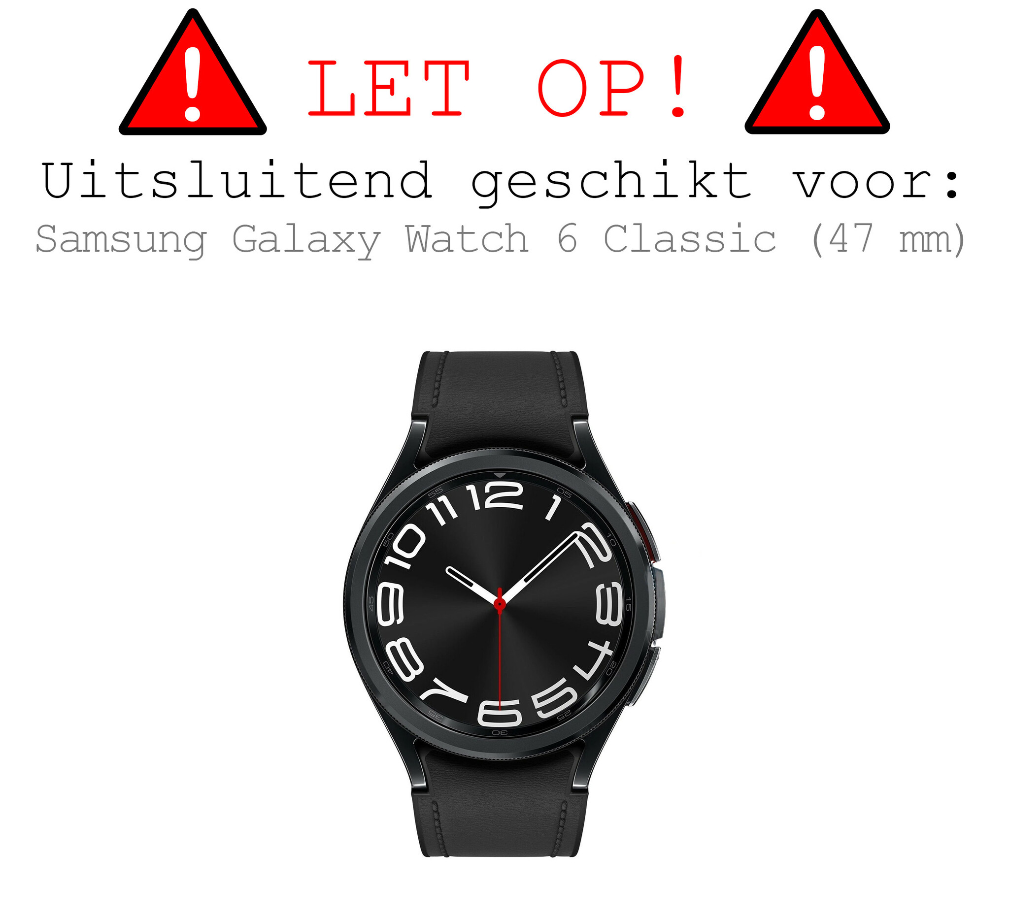 BASEY. Screenprotector Geschikt voor Samsung Watch 6 Classic 47 mm Screenprotector Tempered Glass Beschermglas - Screenprotector Geschikt voor Samsung Galaxy Watch 6 Classic (47 mm) Screen Protector - 3 Stuks