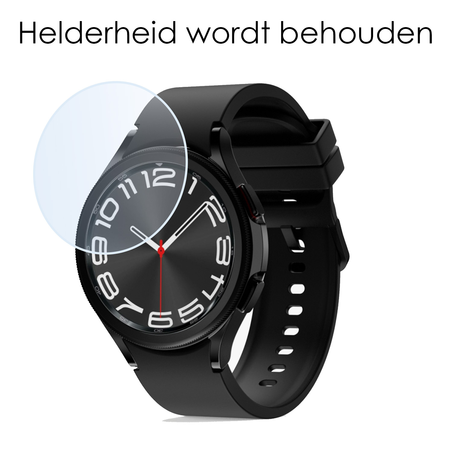 NoXx Screenprotector Geschikt voor Samsung Watch 6 Classic 47 mm Screenprotector Tempered Glass Gehard Glas - 2x