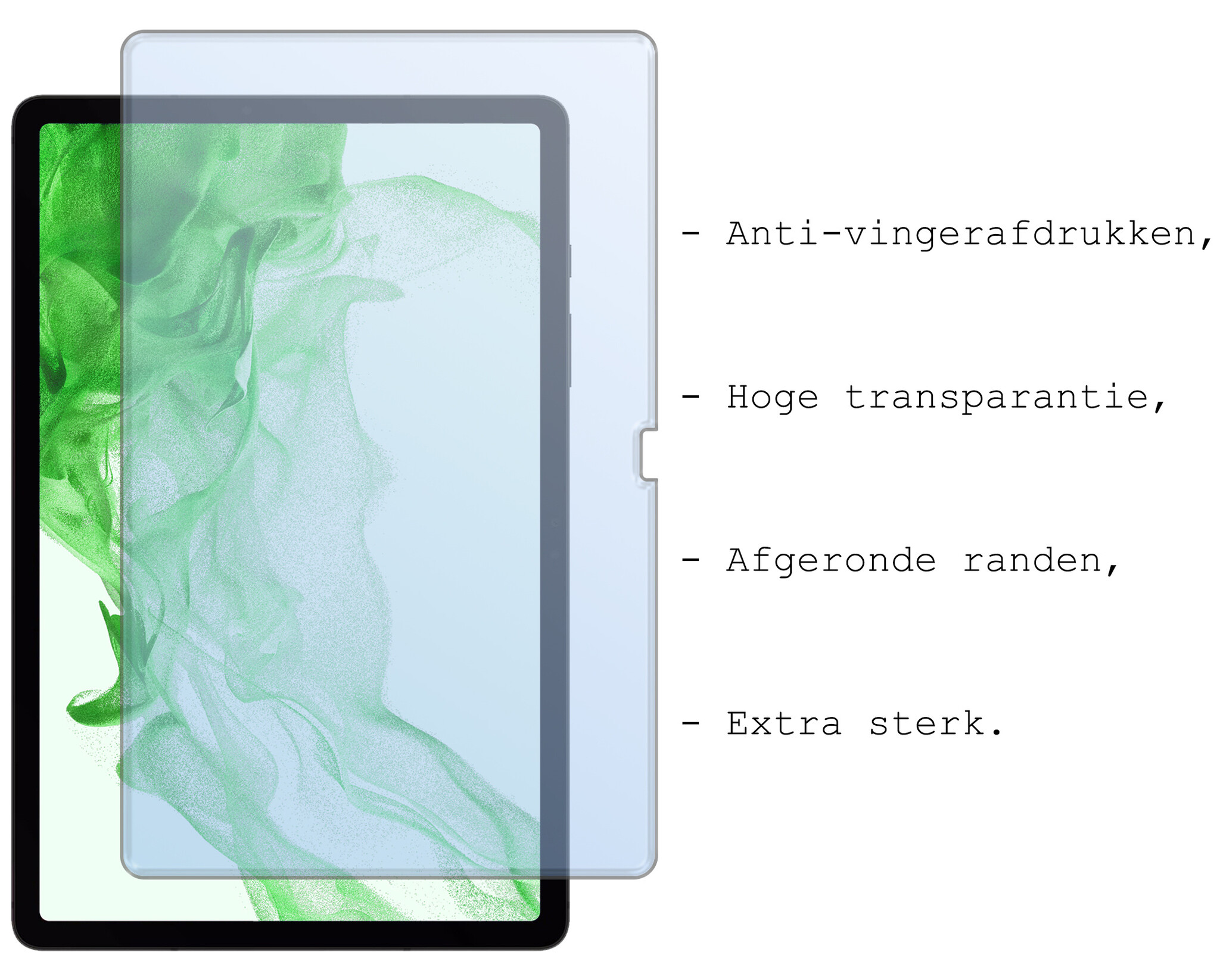 BASEY. Screenprotector Geschikt voor Samsung Galaxy Tab S9 Plus Screenprotector Tempered Glass - Screenprotector Geschikt voor Samsung Tab S9 Plus Screen Protector Beschermglas - 3 Stuks