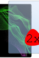 BASEY. Screenprotector Geschikt voor Samsung Galaxy Tab S9 Ultra Screenprotector Tempered Glass - Screenprotector Geschikt voor Samsung Tab S9 Ultra Screen Protector Beschermglas - 2 Stuks