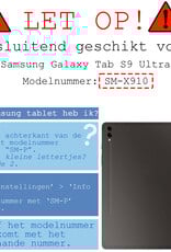 BASEY. Screenprotector Geschikt voor Samsung Galaxy Tab S9 Ultra Screenprotector Tempered Glass - Screenprotector Geschikt voor Samsung Tab S9 Ultra Screen Protector Beschermglas - 2 Stuks