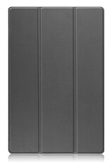 BASEY. Hoesje Geschikt voor Samsung Galaxy Tab S9 Hoes Case Tablet Hoesje Tri-fold Met Uitsparing Geschikt voor S Pen - Hoes Geschikt voor Samsung Tab S9 Hoesje Hard Cover Bookcase Hoes - Grijs