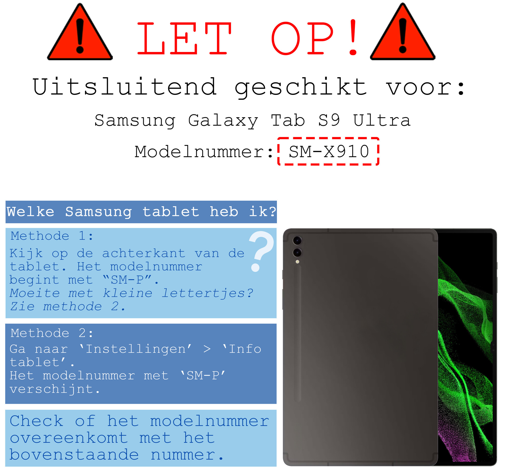 BASEY. Hoesje Geschikt voor Samsung Galaxy Tab S9 Ultra Hoes Case Tablet Hoesje Tri-fold Met Uitsparing Geschikt voor S Pen - Hoes Geschikt voor Samsung Tab S9 Ultra Hoesje Hard Cover Bookcase Hoes - Zwart