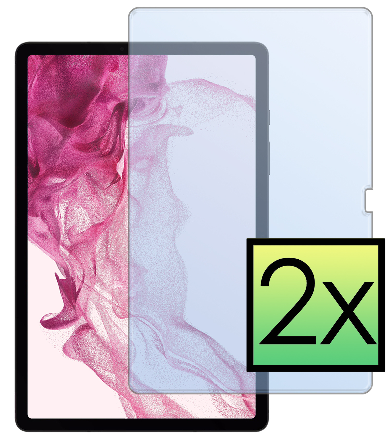NoXx Screenprotector Geschikt voor Samsung Galaxy Tab S9 Plus Screenprotector Bescherm Glas Screen Protector - 2x