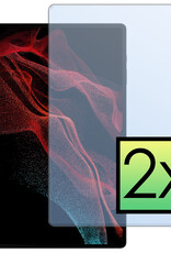 NoXx Screenprotector Geschikt voor Samsung Galaxy Tab S9 Ultra Screenprotector Bescherm Glas Screen Protector - 2x