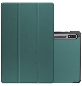 NoXx NoXx Samsung Galaxy Tab S9 Hoesje Met Uitsparing S Pen - Donkergroen