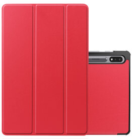 NoXx NoXx Samsung Galaxy Tab S9 Hoesje Met Uitsparing S Pen - Rood
